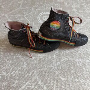 Converse Chuck Taylor All Star High Top‎ Rainbow Pride Shoes Womens Rare